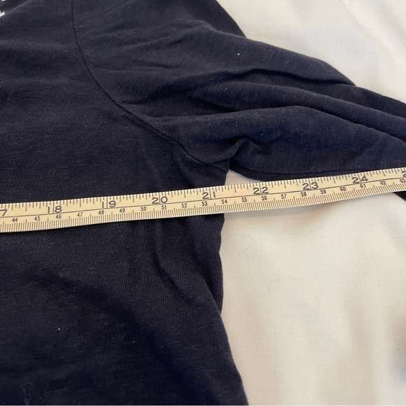 Talbots Super Soft Embroidered 3/4 Sleeve Cotton Blend Jersey Shirt Size… - Picture 10 of 11